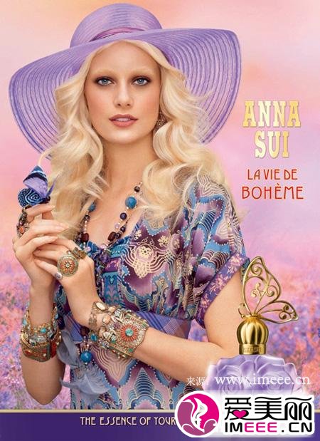 Anna Sui 安娜苏2013年推出全新款紫蝶恋女士淡香水,imeee