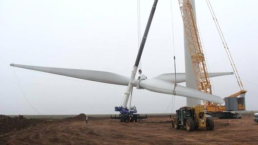 玛氏集团在德州建造风电农场。