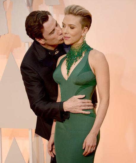 John Travolta and Scarlett Johansson